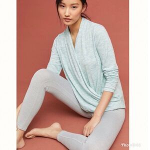 ANTHROPOLOGIE Saturday/Sunday Elsa Marled Pullover Wrap Sweater